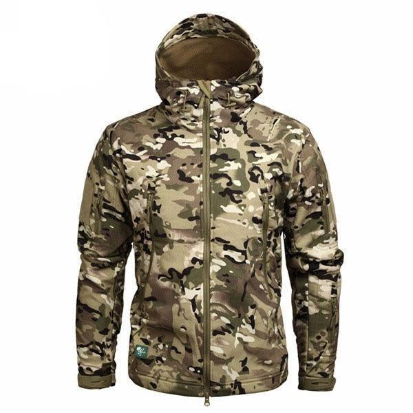 Tactical Water Resistant Jacket Waterproof Windbreaker Hooded