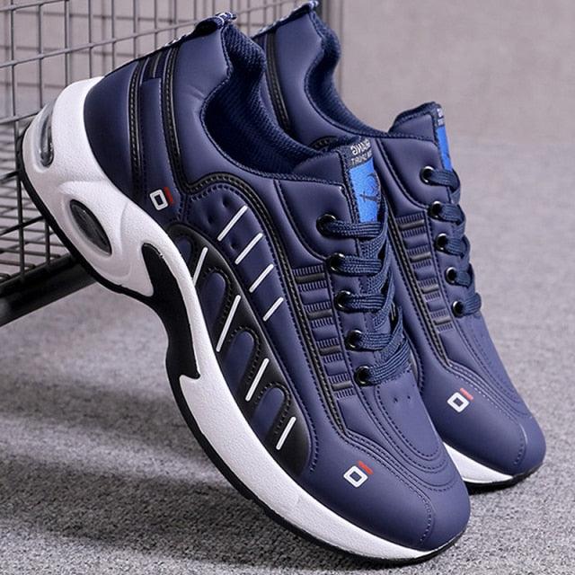 Men's  Leather Autumn Shoes Casual Sneakers Tennis Fashion White Trainers Sneakers Casual Leather Fashion Sneakers Breathable Sports Running Sneakers