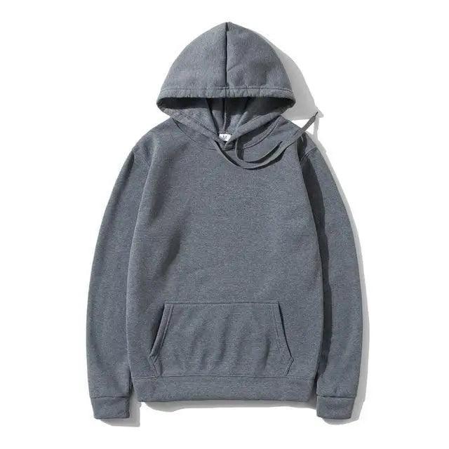 Hoodies Sweatshirts Fashion Solid Color Red Black Gray Pink Hoodie Fleece Winter Sports Casual Loose