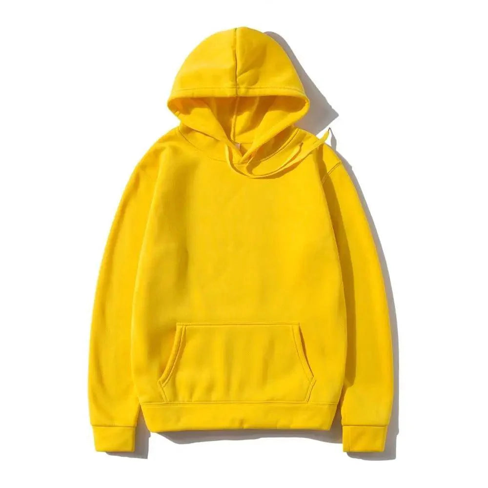 Hoodies Sweatshirts Fashion Solid Color Red Black Gray Pink Hoodie Fleece Winter Sports Casual Loose