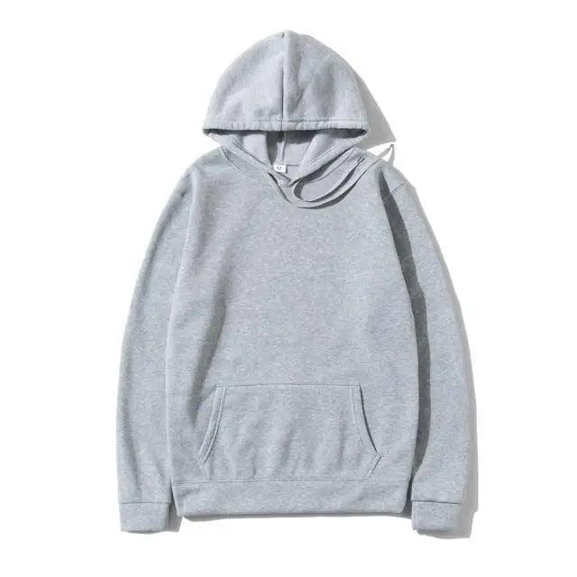 Hoodies Sweatshirts Fashion Solid Color Red Black Gray Pink Hoodie Fleece Winter Sports Casual Loose