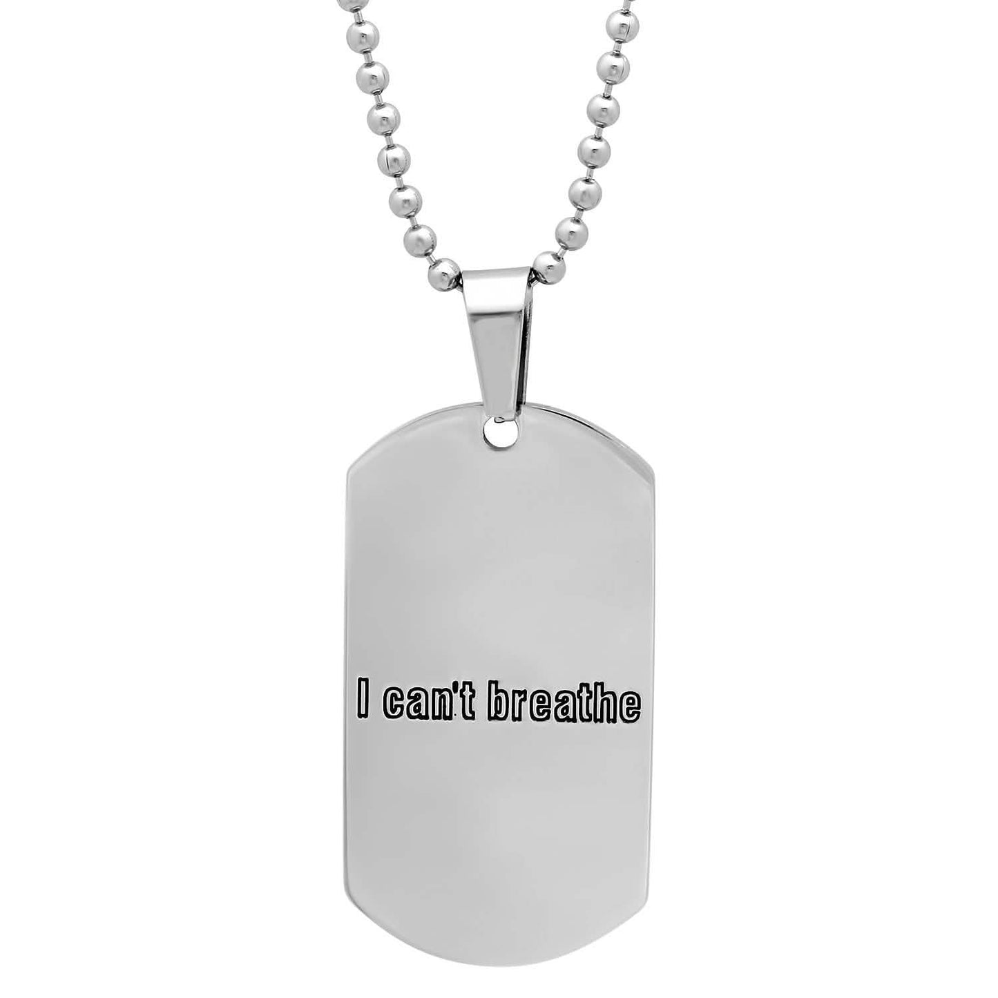 Men's Stainless Steel Detailed Pendant Necklace
