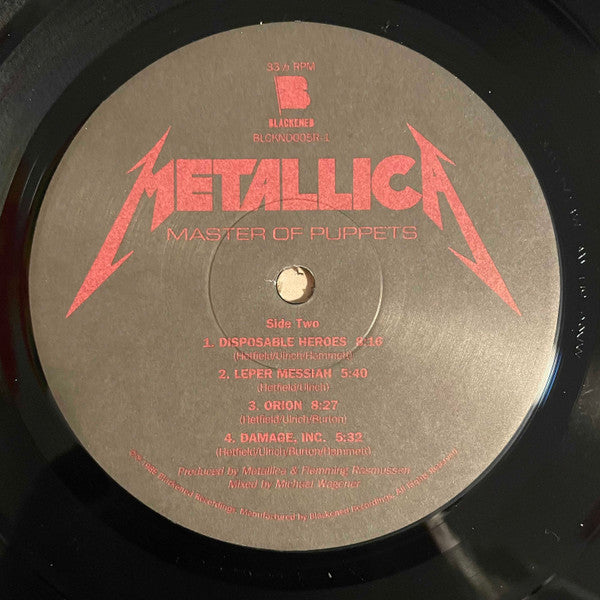 Master Of Puppets (180 GRAM VINYL) | Mint (M) Mint (M)