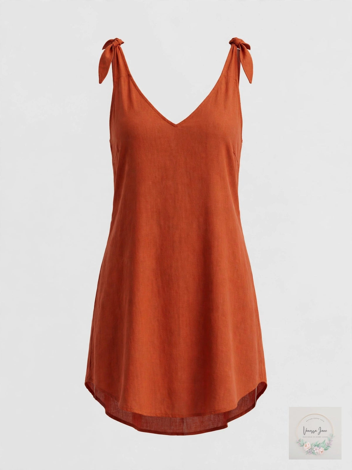 Miken Juniors Tie-Shoulder Tank Dress Swim Cover-Up Medium