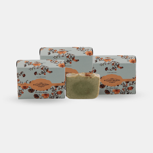 Haappyherbs The Mint Magic Family Pack Soap (3 Nos)