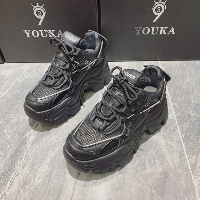 Modern Thick Platform Sneakers Woman Vulcanize Luxury Tennis Sneakers
