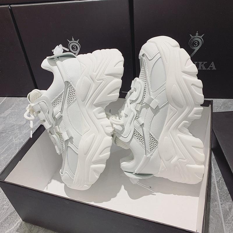 Modern Thick Platform Sneakers Woman Vulcanize Luxury Tennis Sneakers