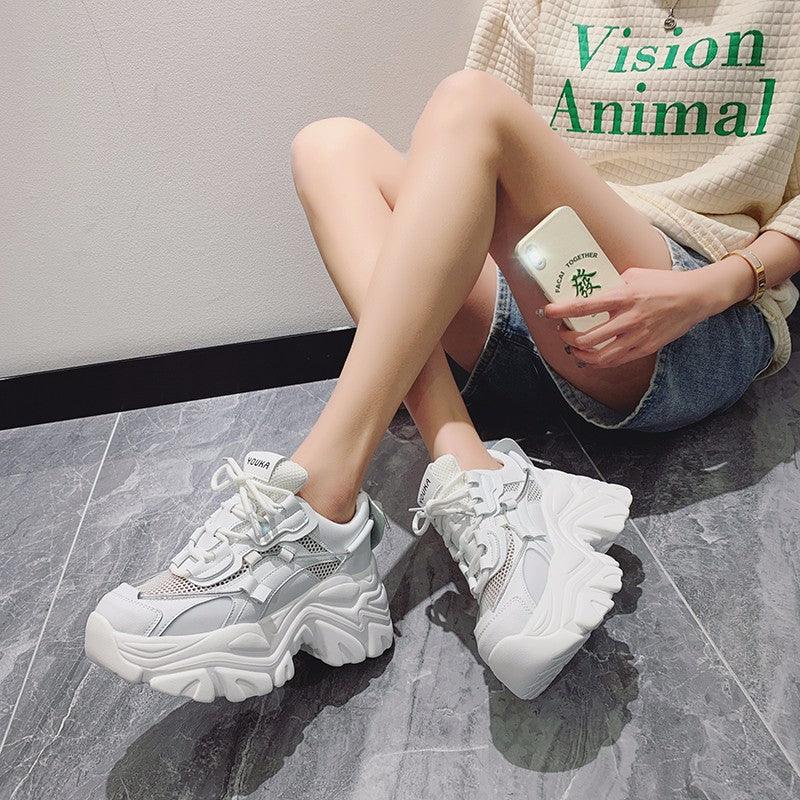 Modern Thick Platform Sneakers Woman Vulcanize Luxury Tennis Sneakers