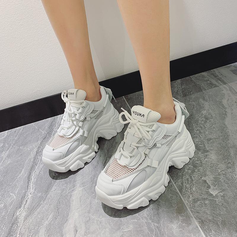 Modern Thick Platform Sneakers Woman Vulcanize Luxury Tennis Sneakers