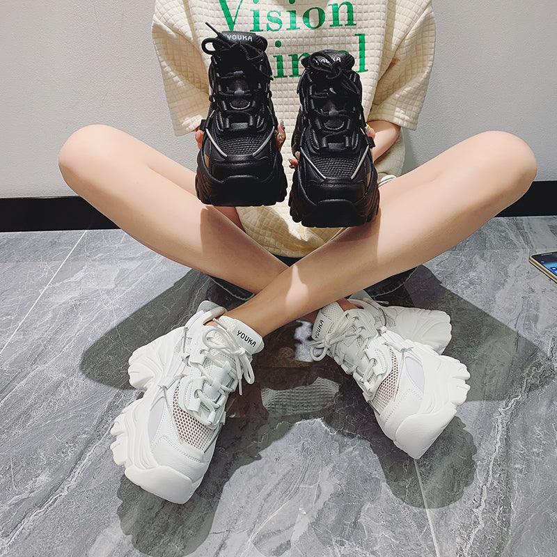 Modern Thick Platform Sneakers Woman Vulcanize Luxury Tennis Sneakers