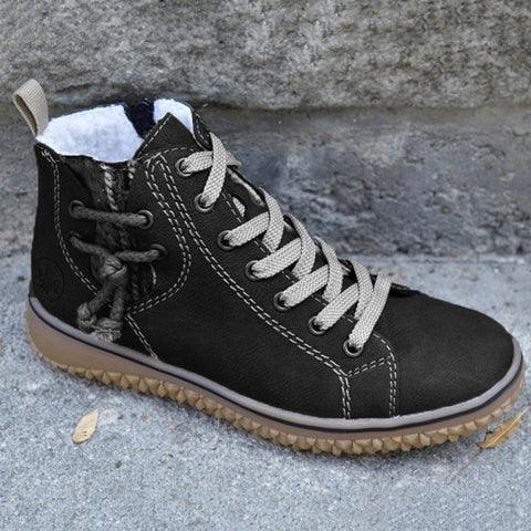Modern Women's Warm Soft Winter Retro Walking High Top Plush Lining Walking Shoes