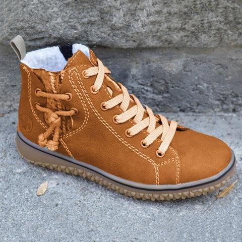 Modern Women's Warm Soft Winter Retro Walking High Top Plush Lining Walking Shoes