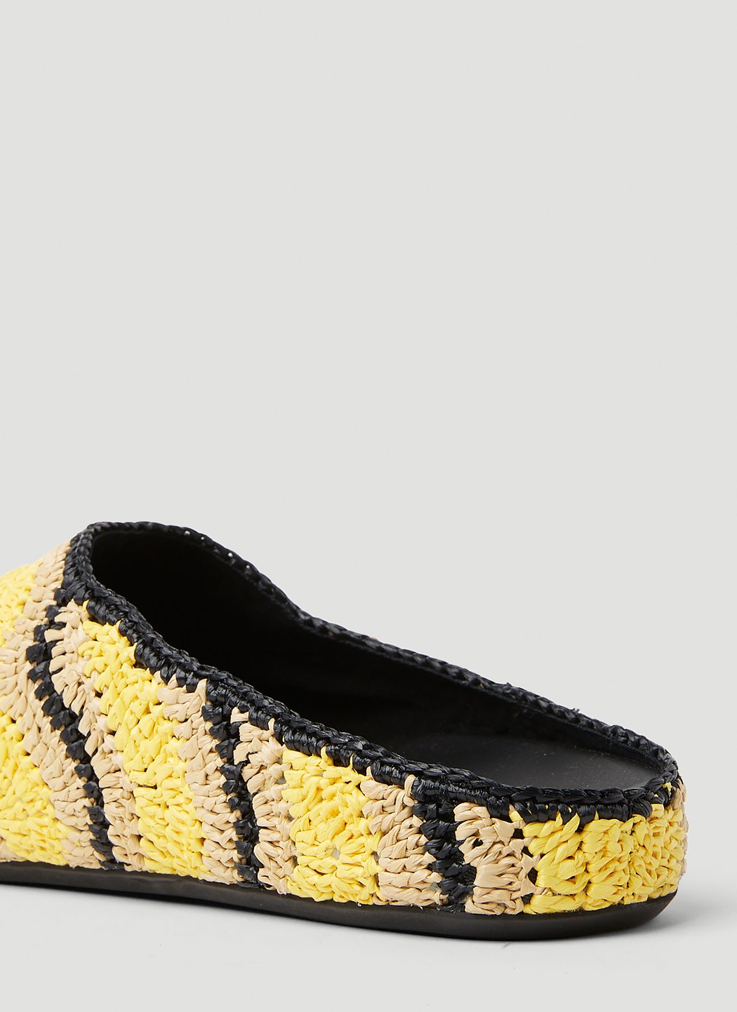 Marni X No Vacancy Men Fussbet Sabot Raffia Mules