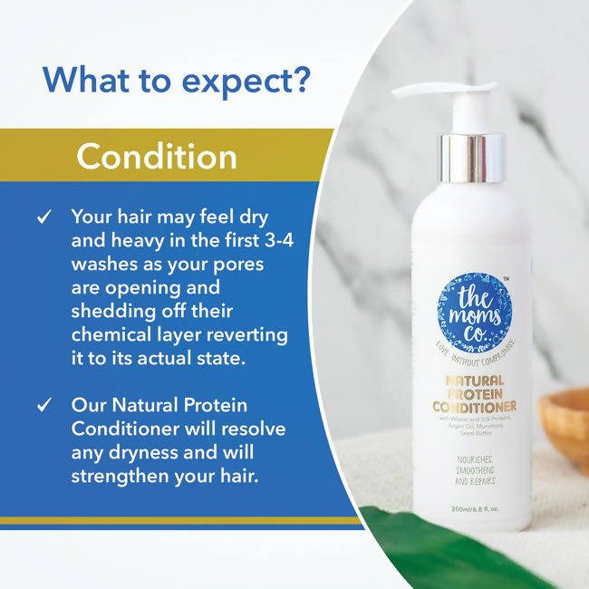 The Moms Co Natural Protein Hair Care Bundle