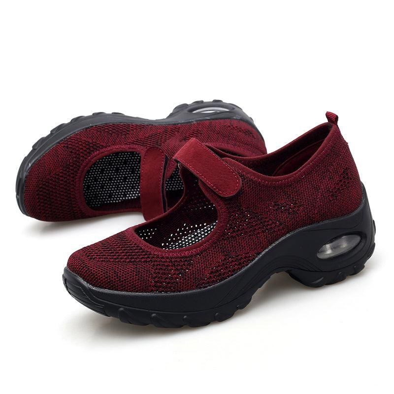 New Air Cushion Flat Shoes Women Mesh Breathable Mesh Sneakers