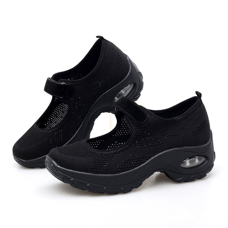 New Air Cushion Flat Shoes Women Mesh Breathable Mesh Sneakers