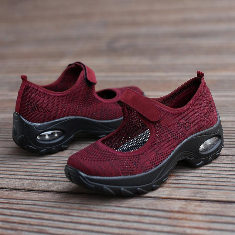 New Air Cushion Flat Shoes Women Mesh Breathable Mesh Sneakers