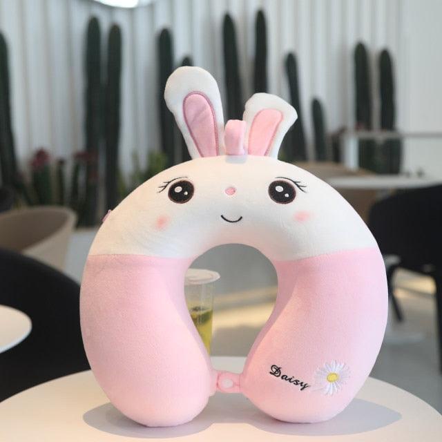 New Animal Memory Cotton U-shaped Pillow Car Neck Pillow Noon Rest Pillow Plane Travel PillowKids Neck  Travel Pillows Cute U-Shaped Animal Pillow for Cars Planes Boys Girls Child Gift Ideas