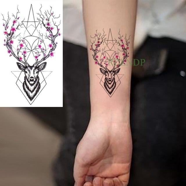 New Different Waterproof Temporary Tattoo Cute Fox Dog Luxury Animal Stickers Tattoo Colorful Modern Design For Adults Kids