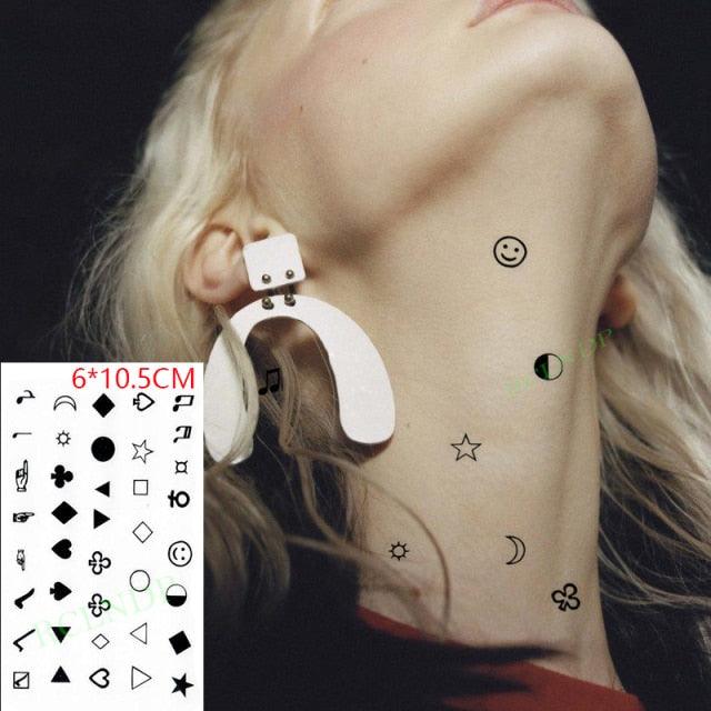 New Different Waterproof Temporary Tattoo Cute Fox Dog Luxury Animal Stickers Tattoo Colorful Modern Design For Adults Kids