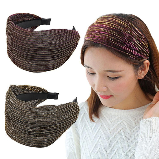 New Fashion Gradient Wide-sided Lace Simple Breathable Toothed Non-slip Headband for Women Girl Hair Accessories Headwear Gorgeous Hair Accessories For Women