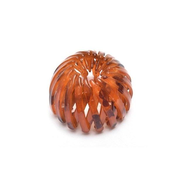 New Fashion Women Bun Hair Claw Horsetail Buckle Hair Clip Bird Nest Expanding Hair Accessories Female Ponytail Hair Accessories For Women
