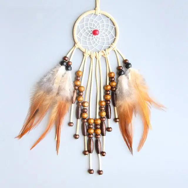 New Luxury Original Silver Gray Dream Catcher 2 Ring Feather Hanging Art Gifts To Bestie Friends Creative Valentine's Day Gifts
