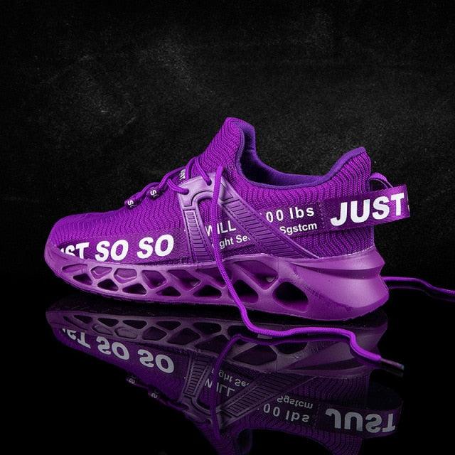 New Purple Womens Sport Running Mesh Platform Breathable Outdoor Lightweight Tennis Sport Shoes