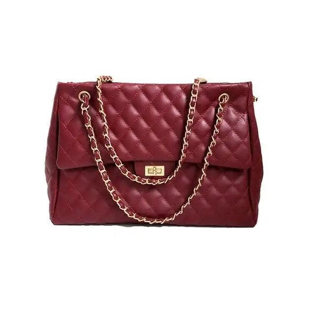 Women Pu Leather Shoulder Bag Fashionable Designer Luxury Female Large Capacity Crossbody Bag