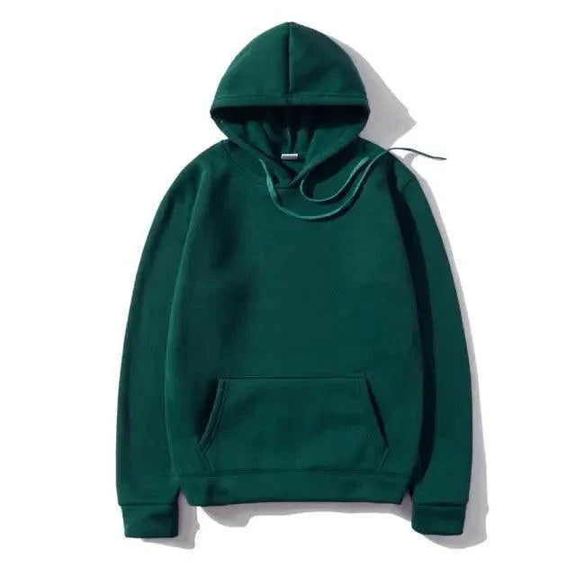 New Stylish Hoodies Sweatshirts Fashion Solid Color Red Black Gray Pink Autumn Winter Fleece