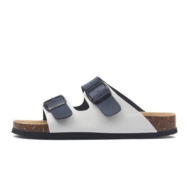 New Summer Beach Slippers Casual Double Buckle Non-slip Clogs