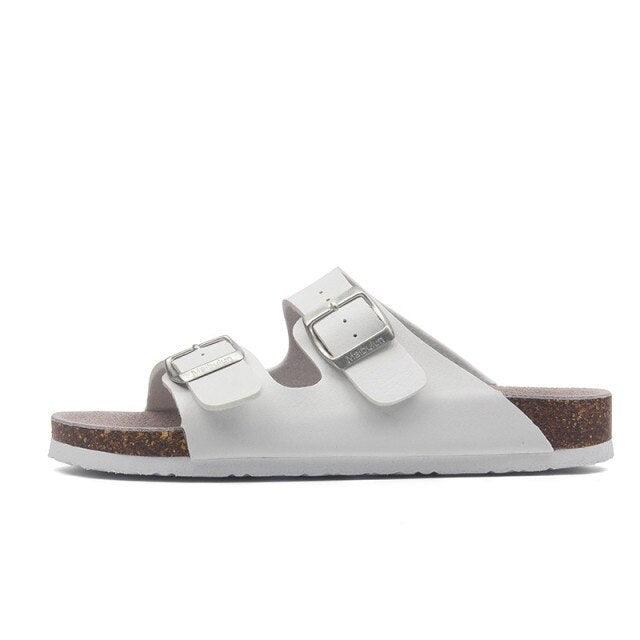 New Summer Beach Slippers Casual Double Buckle Non-slip Clogs