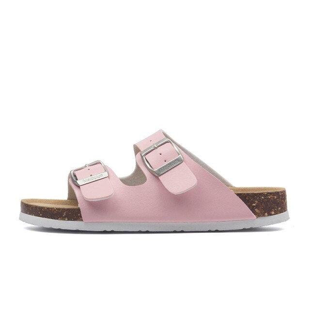 New Summer Beach Slippers Casual Double Buckle Non-slip Clogs