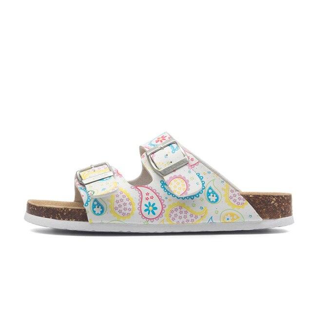 New Summer Beach Slippers Casual Double Buckle Non-slip Clogs