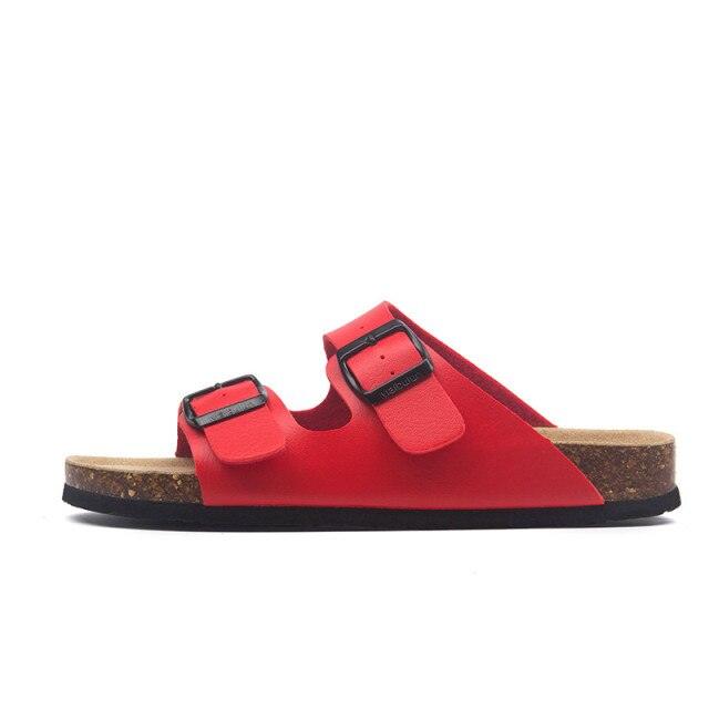 New Summer Beach Slippers Casual Double Buckle Non-slip Clogs