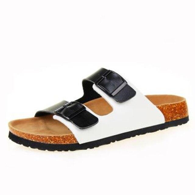New Summer Beach Slippers Casual Double Buckle Non-slip Clogs