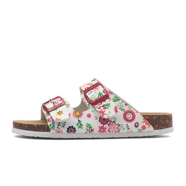 New Summer Beach Slippers Casual Double Buckle Non-slip Clogs