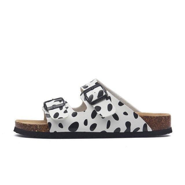 New Summer Beach Slippers Casual Double Buckle Non-slip Clogs