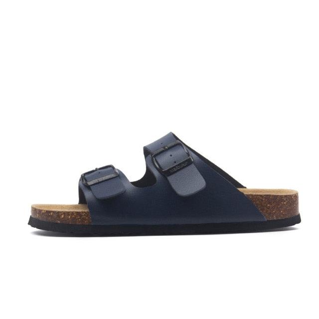 New Summer Beach Slippers Casual Double Buckle Non-slip Clogs