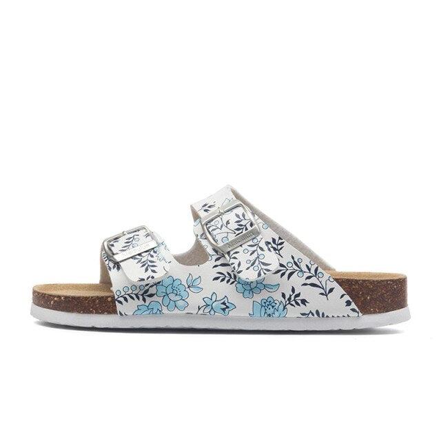 New Summer Beach Slippers Casual Double Buckle Non-slip Clogs