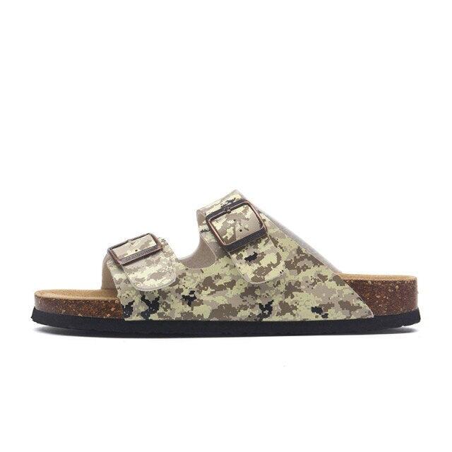New Summer Beach Slippers Casual Double Buckle Non-slip Clogs