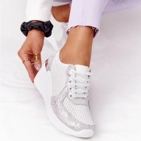 New Women Casual Height Increasing Sport Elegant Air Cushion Comfortable Sneakers