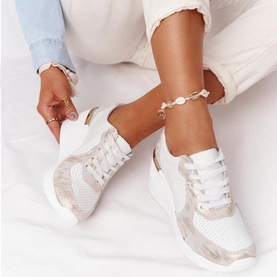New Women Casual Height Increasing Sport Elegant Air Cushion Comfortable Sneakers