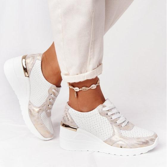 New Women Casual Height Increasing Sport Elegant Air Cushion Comfortable Sneakers