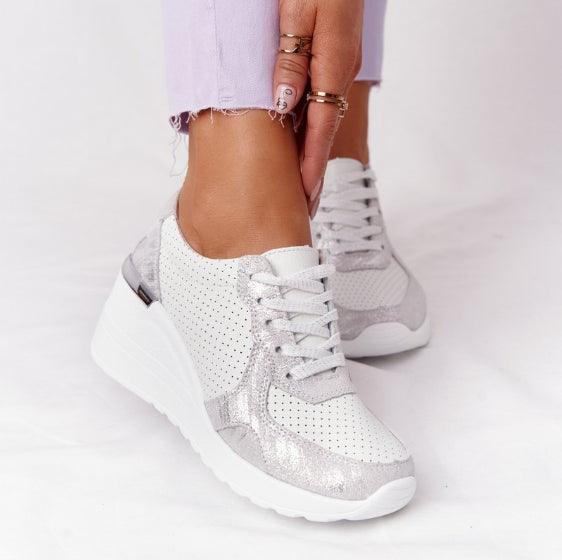 New Women Casual Height Increasing Sport Elegant Air Cushion Comfortable Sneakers