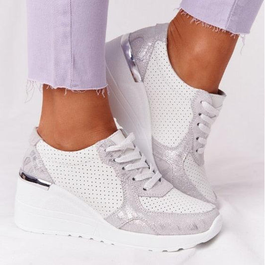 New Women Casual Height Increasing Sport Elegant Air Cushion Comfortable Sneakers