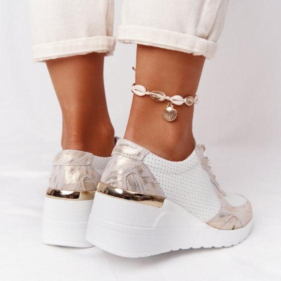 New Women Casual Height Increasing Sport Elegant Air Cushion Comfortable Sneakers
