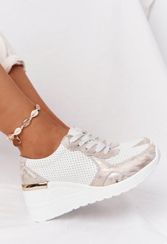New Women Casual Height Increasing Sport Elegant Air Cushion Comfortable Sneakers