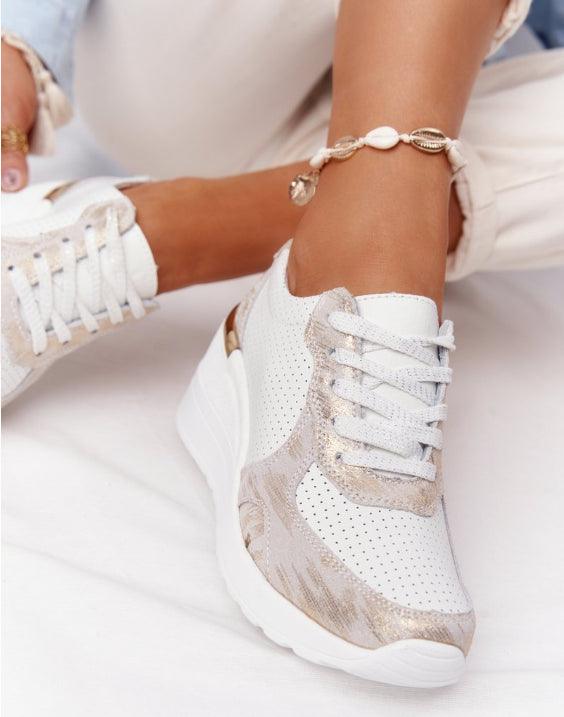 New Women Casual Height Increasing Sport Elegant Air Cushion Comfortable Sneakers