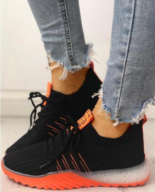 New Women Platform Modern Casual Walking Shoes Slip On Mesh Sneakers